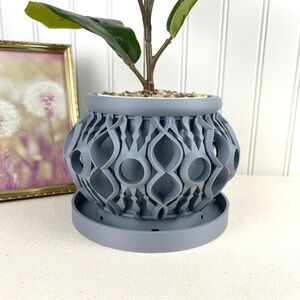 The Lyren Planter Pot & Orchid Pot Hybrid, Orchid Planter with Flower Pot